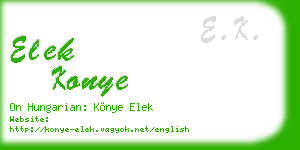elek konye business card