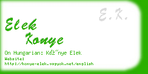 elek konye business card
